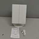 deweisn Floor Mount TriFold Lighted Vanity Mirror with 21 LED Lights, Touch Screen and 3X/2X/1X Magnification, Two Power Supply Modes Make Up Mirror,Travel Mirror