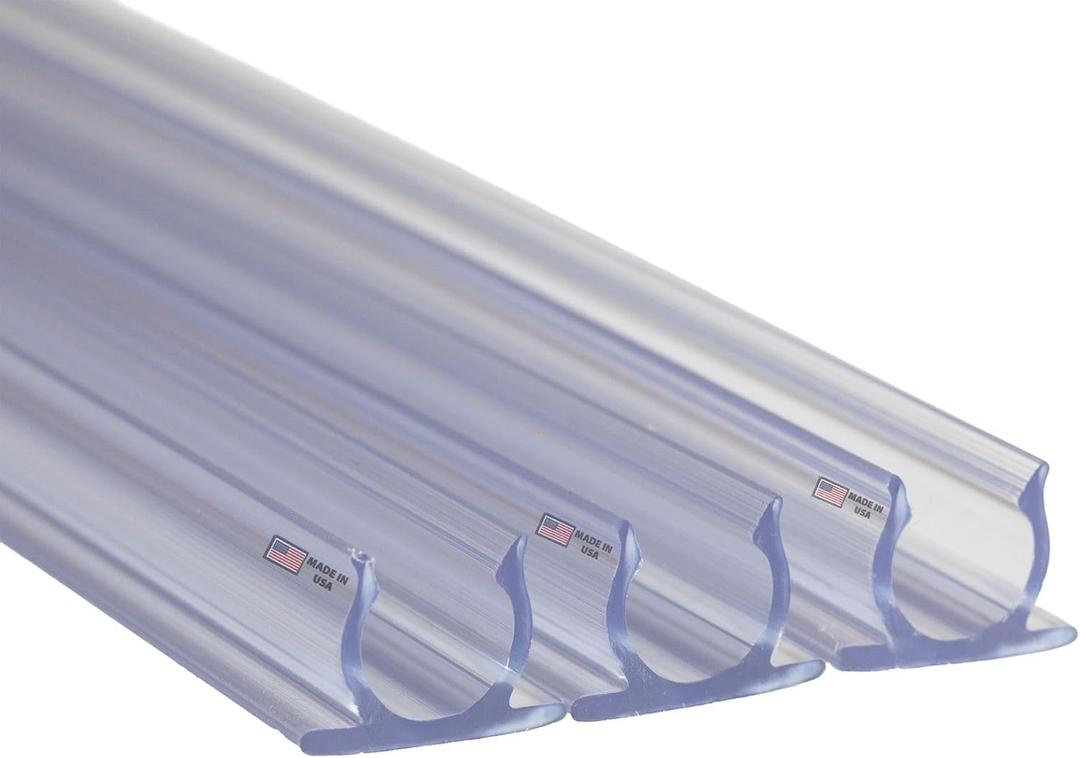 Novelty Lights 10 Pcs 1/2 Inch Rope Light Track Channel, Made in USA 3 Feet Long, UV Protected PVC Plastic Clear Mounting Rope Light Channel for Indoor Outdoor