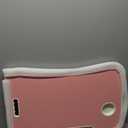 Laptop Bed Desk, Foldable Lap Table, Portable Study Table, Laptop Stand with Cup Holder & Tablet Slot & Lifting Handle for Working Writing Drawing & Eating - Pink