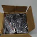 10 Pack E-Track Tie Down Slots & 10 Pack E-Track O-Rings, Black E Track Accessories Set for Cargo Loads, Ratchet, Cam Straps in Flatbeds Trailers Van Trucks Pickups