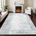 5x7 Area Rugs for Living Room, Washable Rug for Bedroom, Soft Non Slip Kitchen Rug for Indoor Floor, Modern Carpet for Dining Room Classroom Dorm Kids Playroom Nursery, Home Office Decor