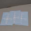 Faith Family Love Hope Heart Cross Decal  Indoor and Outdoor use | White Vinyl Sticker | Waterbottles Truck Window Laptop| Easy Use for Car, Van & Bike | White | 5.9" x 4.9"