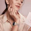 TOYOUTHS Dressy Bracelet Compatible with Apple Watch Bands 38/40/41/42/44/45/46/49mm Women, Celtic Stainless Steel Metal Fancy Nice Pretty Strap for iWatch Series 11 10 9 8 7 6 5 4 Ultra/SE 3 2 1 (Starlight)