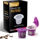 300 Count Disposable Paper Filter with 2 Pack Reusable K Cups Coffee Pods,Compatible with Keurig 2.0 and 1.0 Coffee Maker (300+2 Kcups, Black box)