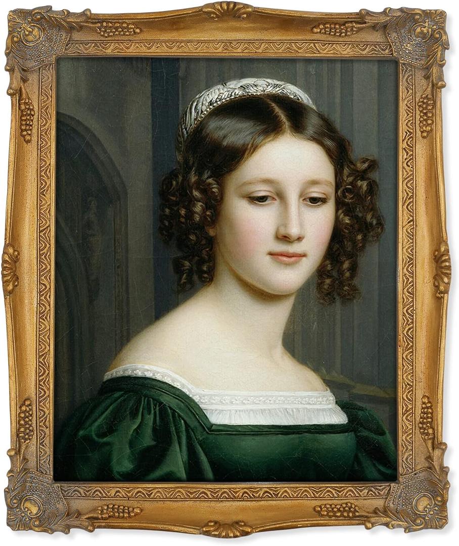 SIMON'S SHOP Vintage 8x10 Picture Frame, Gold Picture Frames 8 by 10, Wall and Tabletop Photo Frames