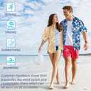 Jeyiour 4 Pcs Mens Hawaiian Shirts Unisex Summer Casual Short Sleeve Button Shirts Printed Tropical Vacation Clothing(Classic,XL)