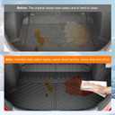 powoq Trunk Mat Compatible with 2022-2026 Honda Civic Hatchback Cargo Liner TPE Trunk Liner Cargo Mat Replacement for 2022 2023 2024 2025 2026 Honda Civic Accessories (Fit Hatchback, Rear Trunk Mat)