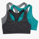 Hanes Women's Racerback Cotton T-Back Bralette (Pack of 3) XK