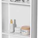 No Tile Needed Shower Niche - 304 Stainless Steel Niche Shower with 3- Tier Shelves Recessed Wall Niches for Bathroom Storage (White, 36 X 12 X 4.13 Inches, 3)