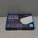 Sideways Floor Wall Air Vent Deflector for Under Furniture Heat and Air Deflecting, Fits Vents 3" - 7" Wide, Also Extends Lengthwise up to 17.5", Foam Tape for Tight Seal