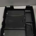 HGWEI Center Console Organizer Compatible with 2023-2026 Ford F250 F350 F450 Accessories, Interior Middle Armrest Storage Box Compartment Insert Tray (Full Console w/Bucket Seats ONLY), Black