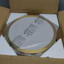 LMS 24W LED Flush Mount Ceiling Light, 15 inch 3CCT 3000K/4000K/5000K, Brushed Gold Close to Ceiling Light for Bathroom, Kitchen, Living Room, LMS-190
