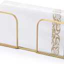 Sumnacon Napkin Holder,Vertical Glass Napkin Holder Table, Stylish Guest Towel Holder for Hand Towel Napkin,Rectangle Napkin Tray for Bathroom Toilet Kitchen Dining Table Counter (9.4x3.9 Inch/Guest Towel)