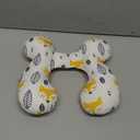 KAKIBLIN Baby Neck Pillow, Upgraded Baby Support Pillow for Head and Neck, Baby Head Pillow Baby Neck Pillow for Car Seat,Pushchair,Travel(Yellow Fox)