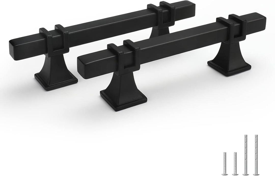 Goldenwarm 10 Pack 3 Inch Black Cabinet Pulls Zinc Alloy Matte Black Cabinet Pulls Dresser Handles Dresser Drawer Pulls Kitchen Drawer Handles
