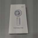 Portable Handheld Misting Fan, 4000mAh USB Rechargeable Personal Mister Foldable Fan Battery Operated Spray Water Mist Fan Makeup Small Face Steamer for Travel Outdoors Office pink