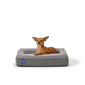 Casper Dog Bed, Plush Memory Foam, Medium, Gray, 25.0"L x 33.0"W x 6.0"Th