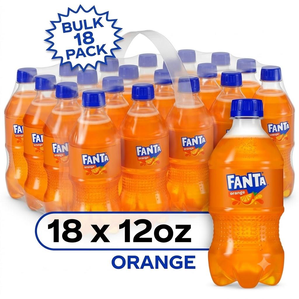 Fanta Orange Soda | Soft Drink | 16.9 fl oz | 18 Pack BBD 08/03/26