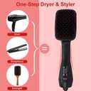 Blow Dryer Brush Straightener, Detangling Straightening Smoothing in One Step, Reduce Frizz More Shiny for Salon-Quality Smooth Straight Hair Dryer Brush