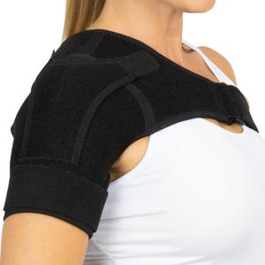 Vive Shoulder Brace for Women & Men - Injury Recovery Compression Support Sleeve - for Rotator Cuff Injuries, Arthritis, Sprain, Dislocation, PT - Targeted Inflammation Pain Relief (Black, X-Small)