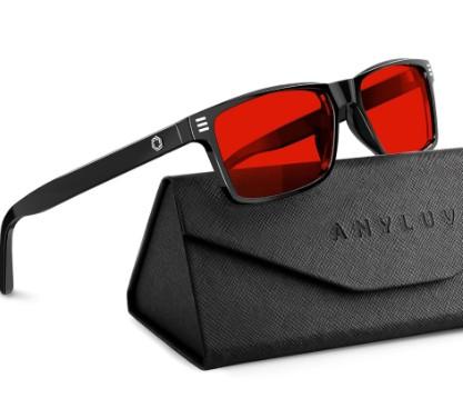 ANYLUV Blue Light Glasses Men Woman, Blue Light Blocking Glasses for Computer Gaming, Eye Strain Relief Eye Protection
