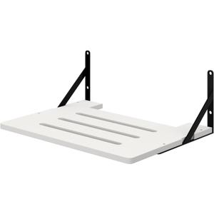 AREAJD Black White Small Mini Projector Shelf for Wall, Cable Box/Router Shelf, Floating Projector Mount, Holder Stand Accessories