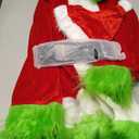 Green Furry Big Monster Costume for Kids 6Pcs with Mask, Gloves, Boys More for Kids Christmas Costume Party
 Size M