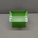 Metal Small Animal Feeder with Lid, Heavy Duty, Large Capacity Food Dispenser, Great for Rabbits, Guinea Pigs, Chinchillas and Other Small Animals. (4.6 inch, Green)