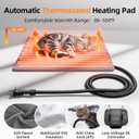 Heated Cat House for Outside for Winter - Elevated Weatherproof Feral Cat Shelter with Aluminum Insulation & 30W Heating Pad, Waterproof Outdoor Pet House for Single Small Cat Up to 12lbs, Barn Porch