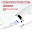 Facial Pore Blackhead Remover Vacuum - Fore Cleaner and Blackhead Extractor with 3 Adjustable Suction Levels - 5 Probes - Pore Vacuum Kit for Women&Men (White)