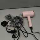 Slopehill Professional Ionic Hair Dryer, Powerful 1800W Fast Drying Low Noise Blow Dryer with 2 Concentrator Nozzle 1 Diffuser Attachments for Home Salon Travel (Pottery Pink and Rose Gold)