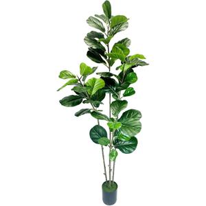 Artificial Fiddle Leaf Fig Tree DIY 5FT 6FT, Faux Plant in Pot