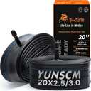 2-PCS 20x3 Heavy Duty E-Bike Tubes 20X2.50 20X2.60 20X3.0 AV32mm ETRTO 64/76-406 Inner Tubes 20" x 3.0" Compatible with 20x2.5/2.6/2.8/3.0 E-Bike Bicycle Fat Tire Tubes Schrader Valve