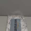 UMINEUX Round Fitted Vinyl Tablecloth with Elastic Edged & Flannel Backing, Waterproof Wipeable Round Table Cover for Indoor Outdoor Patio Use - Fits Tables up to 40" - 44" Diameter(WhiteMarble)