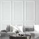 NeatiEase Peel and Stick Wall Molding Kit 6-Frame Pre-Made, Luxe Architectural Wall Moulding Panel Frame, Self-Adhesive Wainscoting Panels, Molding Trim for Interior Walls Doors Home Decor (54"x24") (Width:1.7", White)