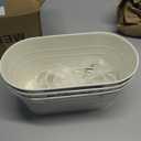 Dahey 3 Pcs Metal Iron Hanging Flower Pots for Railing Fence 15.7 Inch Hanging Bucket Pots Countryside Style Window Flower Plant Holder with Detachable Hooks for Garden Yard Home Decor, White