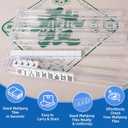 Mahjong Racks with Pushers, 4-Pack Clear Acrylic Integrated Tile Holders for American Mahjong (Clear)