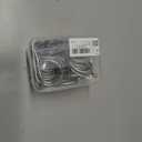 Hotop 30 Pcs Metal Drapery Curtain Rings 0.98/1.26/1.65 inch Interior Diameter and 30 Pcs Hanging Curtain Drapery Pin Hooks for Window Door Shower(Matte Silver,42mm)