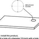 2.5 inch Hole Pop up Outlet for Countertop,20W USB C,4 USB Ports,4 Outlets 15Amp Tamper Resistant Receptacle Flush Mount,Space Saver Recessed Outlet,1875W,ETL Listed