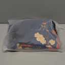 Japanese Cherry Blossom Laundry Basket, Blue Large Clothes Hamper Bag with Handles, Space Saving Foldable Design for Nursery