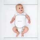 NoJo Safe Sleep Swaddle Blanket for Crib Safety for Newborns and Infants  Safe, Anti-Rollover Blanket, White (1 Count (Pack of 1))