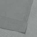 DUALIFE 2 Panels Grey Sheer Valance - Basement Semi Sheer Valances for Kitchen Window Dressing with Rod Pocket (Gray,52 by 18 Inches Long)