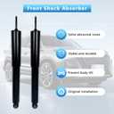 Front Shock Absorbers Compatible with Jeep Wrangler 2007-2017, Wrangler JK 2018, Replace OE 37285