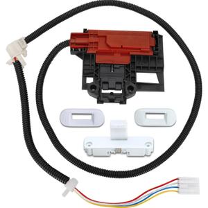 UPGRADED W10404050 W10238287 Washer Lid Lock Latch Switch Assembly with W10240513 Strike Compatible with Whirlpool, Maytag, Kenmore Washer Replaces W10744659,AP5263307,1938607