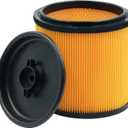 1 Pack Replacement for Vacmaster Filter, VCFS Shop Vac Filters for 5 to 16 Gallon Wet/Dry Vacs, VBV1210 Cartridge Vacuum Filter for HART 5-20 Gallon Vacs