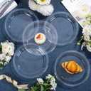 WELLIFE Clear Party Plates 10 Inch -150 Count for Party, Disposable Plastic Dinner Plates for Birthday Wedding Engagement Easter