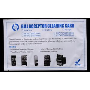 Currency Counter Cleaning Card - IPA Pre-Saturated for Bill Validators, Vending Machines, Slot Machines, and ATMs - Preventive Maintenance for Optimal Performance and Longevity (3"x6.25", 5.0, Card)