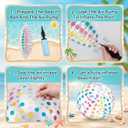 Soulchen 12 Pcs 16 Inch Pastel Inflatable Beach Balls Bulk Large Polka Dot Beach Balls Water Games Floating Toys for Summer Swimming Pool Birthday Party Decorations