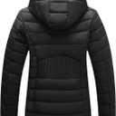 ASPO Women's Packable Puffer Jacket Lightweight Waterproof Warm Full Zip Quilted Winter Coat with Hood