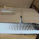 Fits 14x20 Duct Opening | Steel Return Air Grille by Handua | Vent Cover Grill for Sidewall and Ceiling | White | HVAC Cold Air Intake Grille | Outer Dimensions: 15.75"W X 21.75"